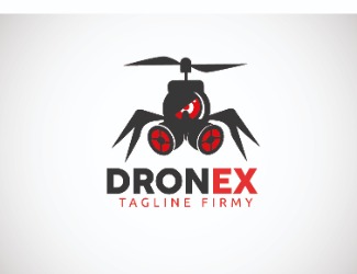 Projekt graficzny logo dla firmy online DRONEX